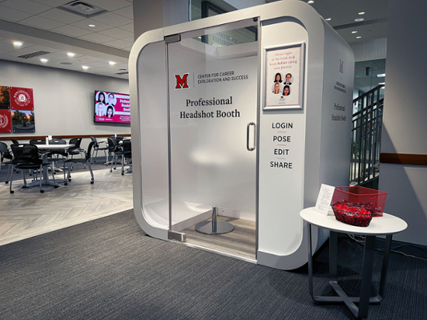 a headshot booth