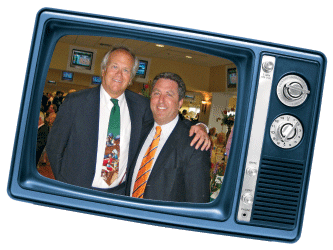 Dick Ebersol and Jon Miller (right) at the 2007 Kentucky Derby