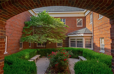 Williams Hall courtyard