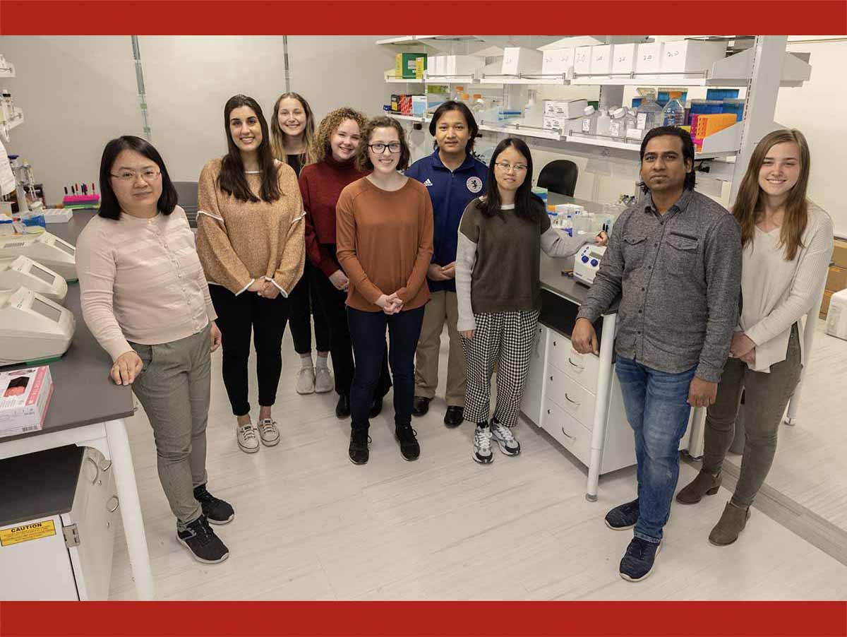 Meixia Zhao's lab group