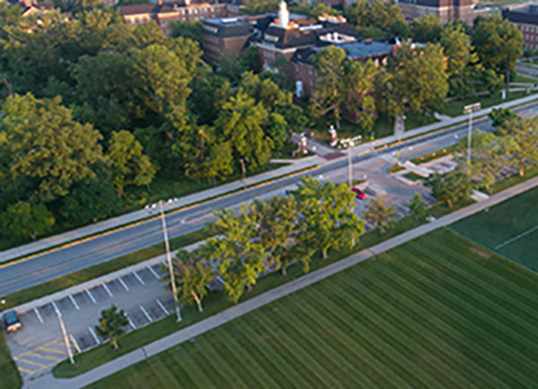Cook field parking lot