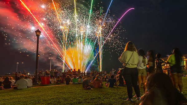 Fireworks at Cook Field