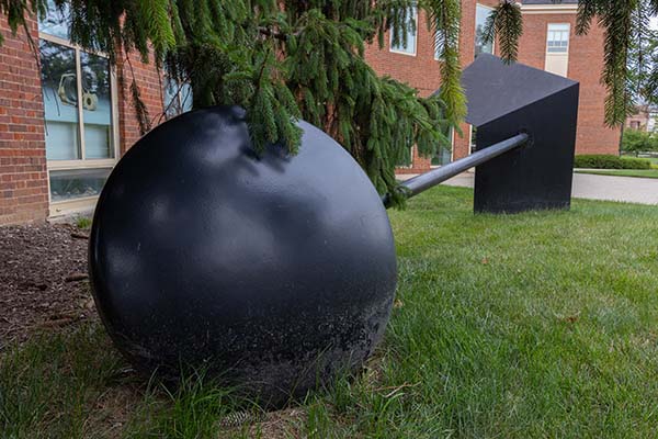 Musical Quarter note large outdoor sculpture 