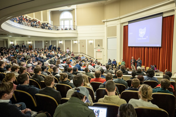 Intel Ohio presentation in Taylor Auditorium