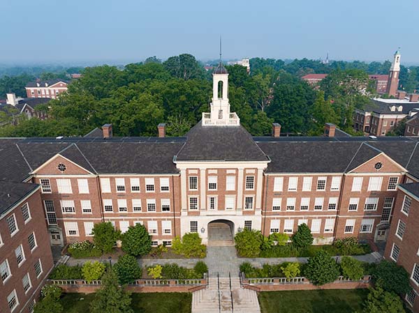 Drone view of Upham Hall