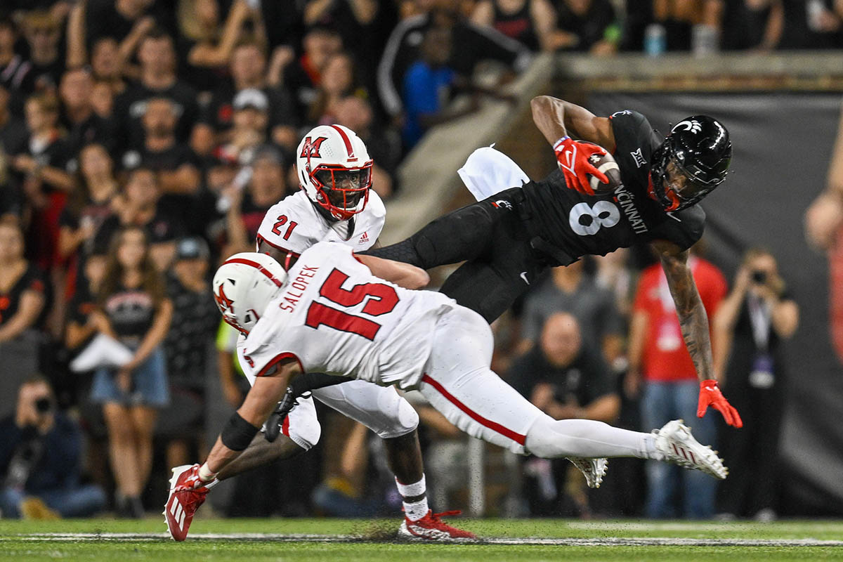 Miami's Matt Salopek makes a tackle