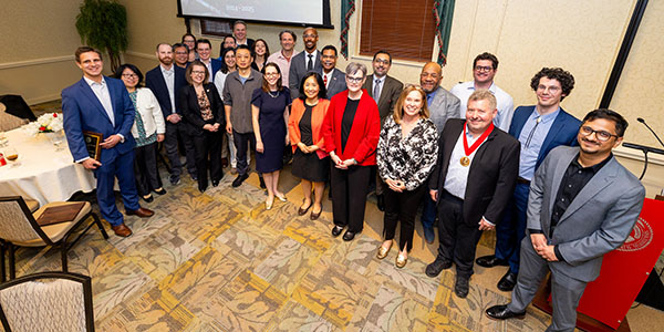 Recipients from the 2025 University Awards Ceremony at Marcum Conference Center