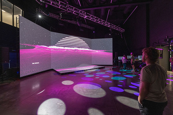 The XR Stage in the McVey Data Science building