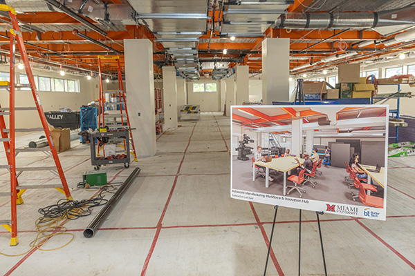 advanced manufacturing hub classroom renovation
