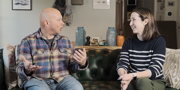 Andor Kiss and PacBio staff member in a video screenshot