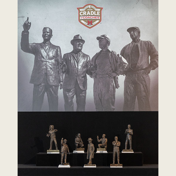 Cradle of Coaches exhibit at Miami University art museum