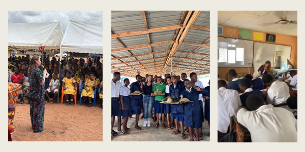 Photos of Rachelle Swan during her Fulbright Fellowship in Ghana