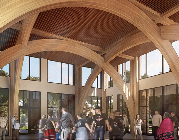 rendering of multi-purpose space in proposed Bonham extension